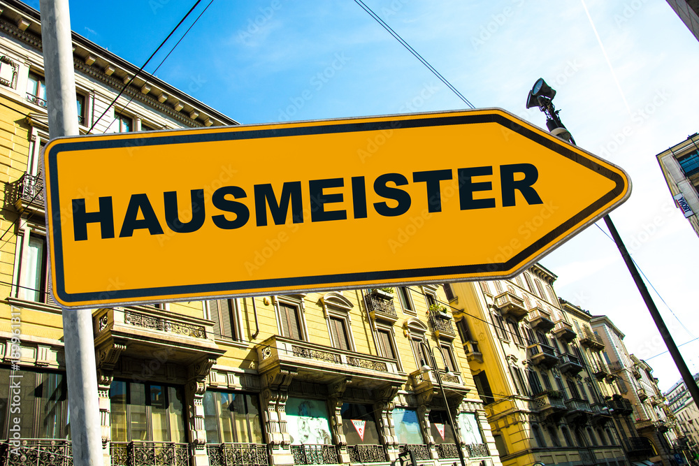 Obraz premium Schild 285 - Hausmeister