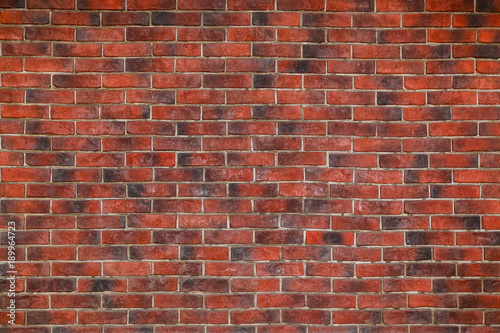 Background in the form of a wall from a red brick