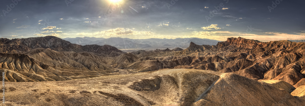 Zabriskie Point Death Valley - obrazy, fototapety, plakaty 