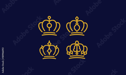 crown, kingdom, crown king, crown queen, power, jewelry, beautify, authority, gold, power, the power of the kingdom, the royal throne, monocline, line art, emblem symbol icon vector logo