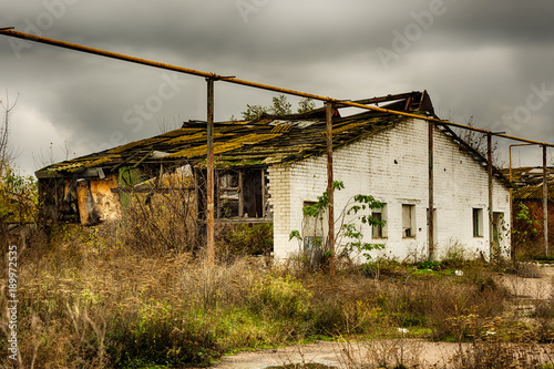 abandoned warehouse and industrial buildings and buildings