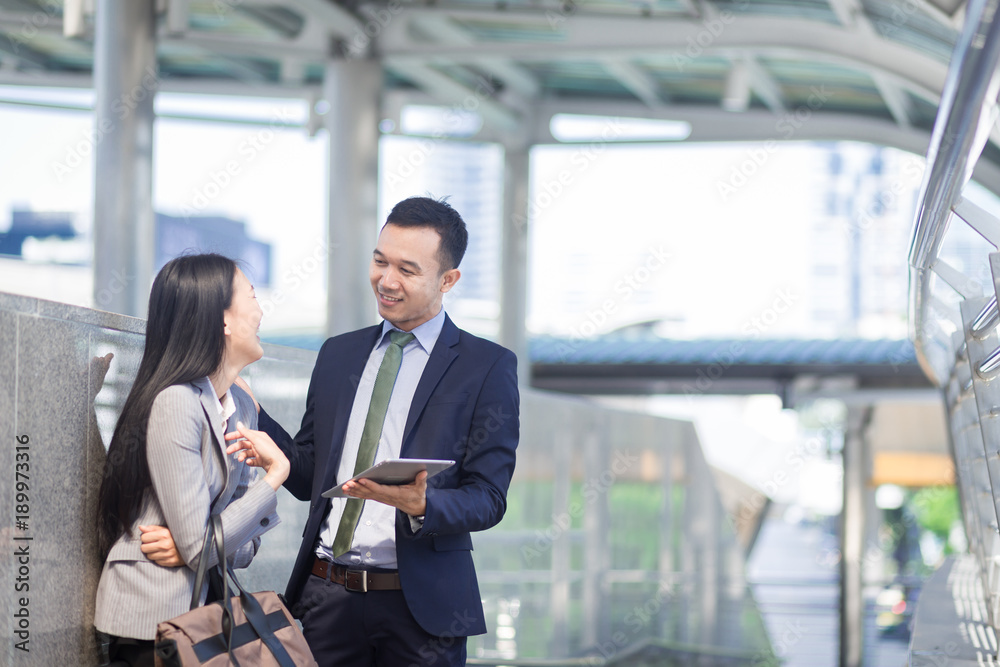 Young Businesspeople Corporate Colleagues Talking Concept. Young Businesspeople Corporate Colleagues Talking Concept.