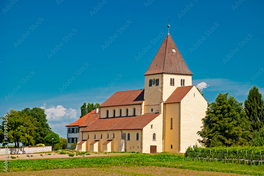 Georgskirche auf der Reichenau, Bodensee, Baden-Württemberg