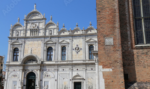 ancient building in Venice now it is used as a hospital photo