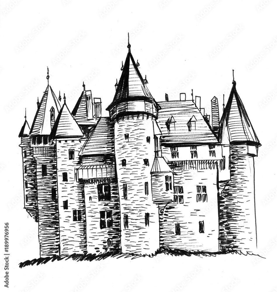 Old medieval Europen castle