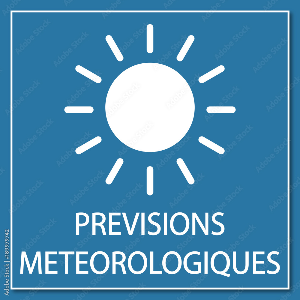 Logo prévisions météorologiques. Logo prévisions météorologiques.
