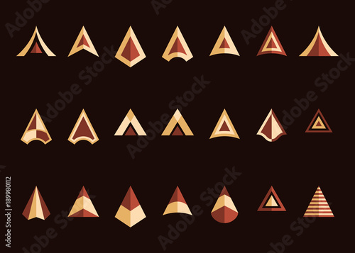 Arrowheads set.