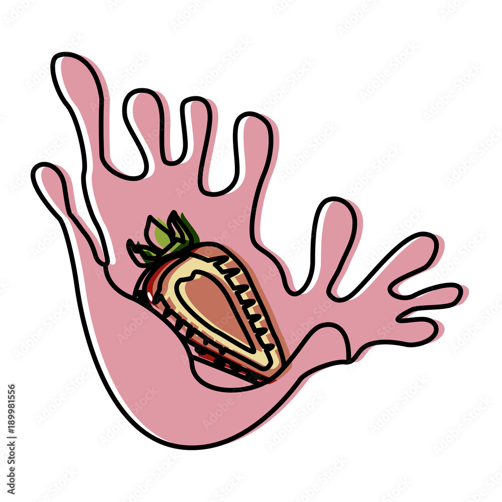 Strawberry milk splash icon vector illustration graphic design Strawberry milk splash icon vector illustration graphic design