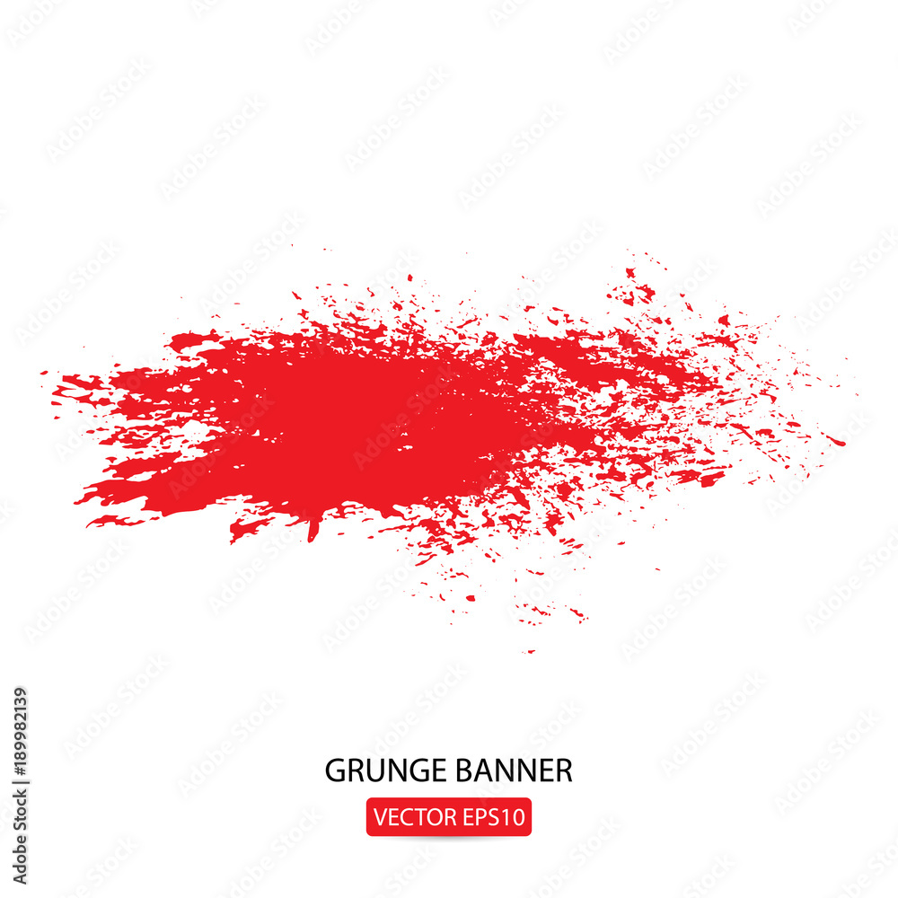 hand drawn painted scratched vector Illustrations template of Grunge Halloween background with blood splats banners abstract background brush texture for promotion. isolated on white background