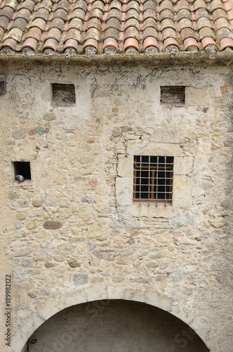 Ancient stone house in Girona  Spain