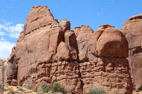 Broken Arch Trail in Arches National Park. Utah. USA