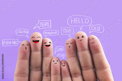 Say hello in different lang...