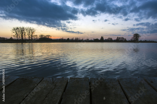 Sunset on the lake