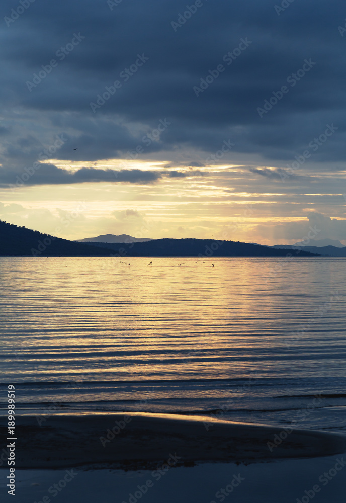 Fototapeta premium Seaside, sunset