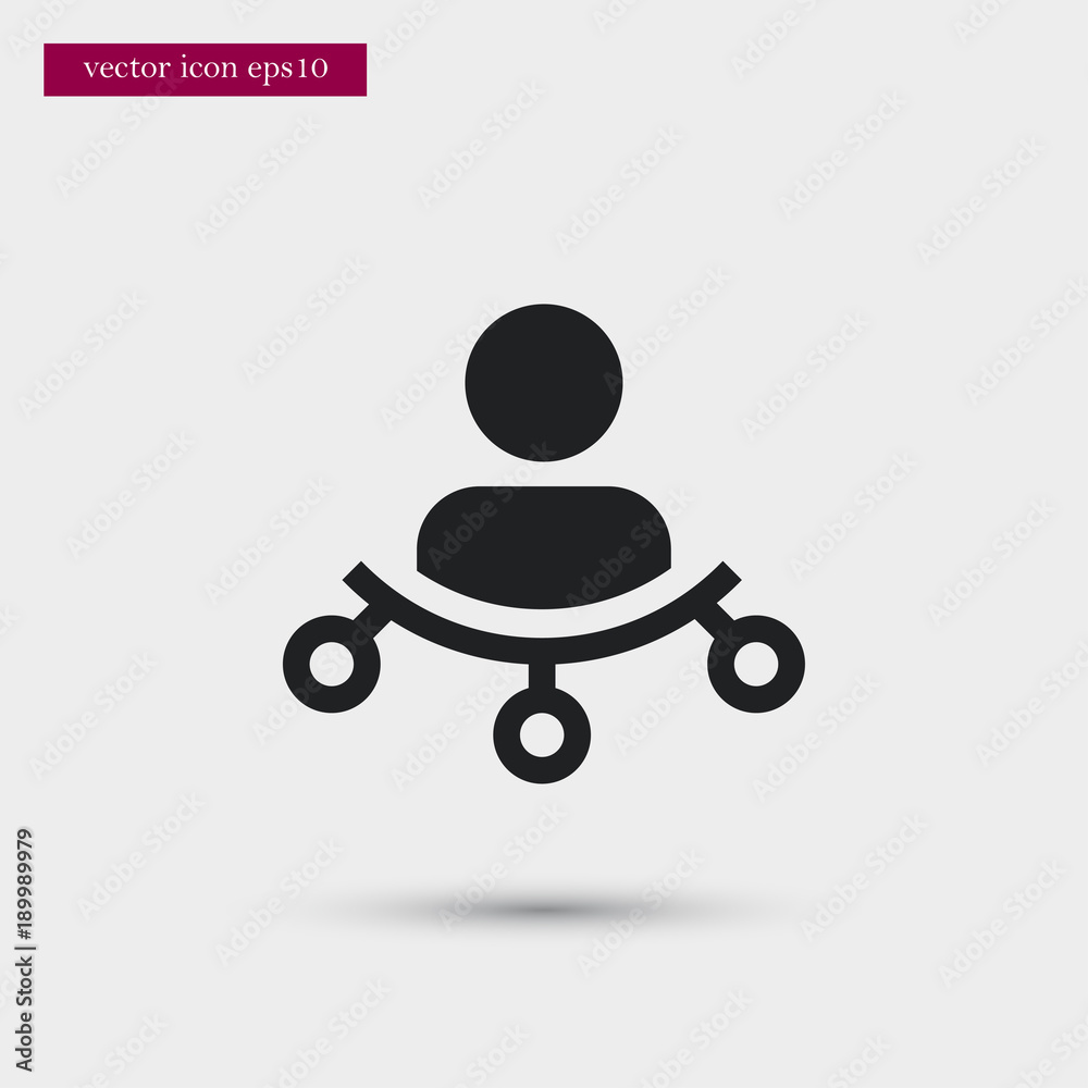 Teamwork icon simple vector sign Teamwork icon simple vector sign