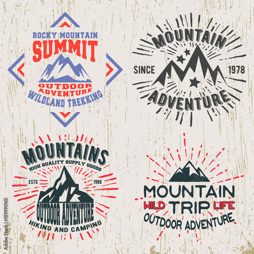 Mountains outdoor adventure t-shirt print