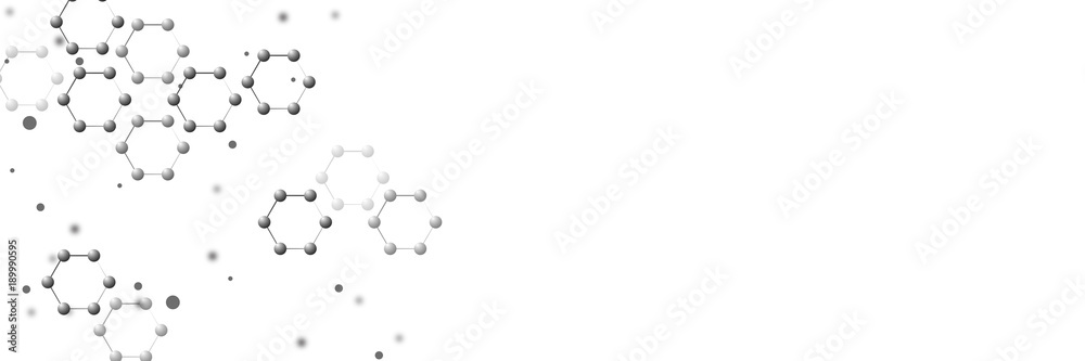 Abstract molecular background.