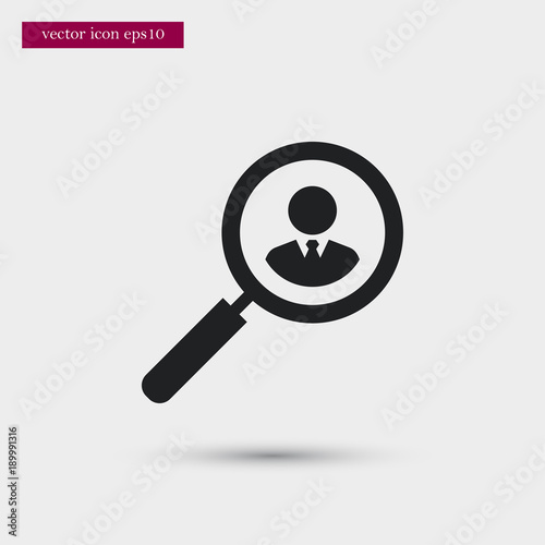 User icon simple vector sign