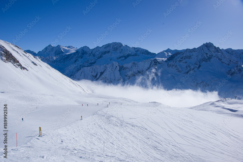 Clouds in Tonale valley