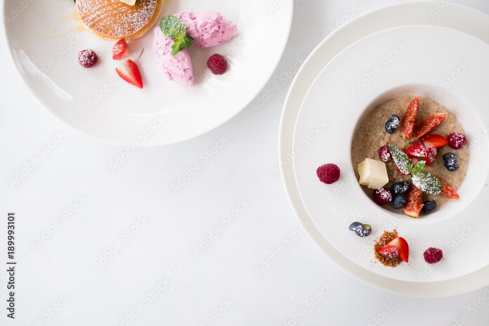healthy breakfast meal. Wholesome proper nutrition. Fitness lifestyle. Copyspace concept healthy breakfast meal. Wholesome proper nutrition. Fitness lifestyle. Copyspace concept