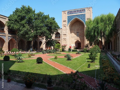 Atrium garden of Kukeldash Madrasa, Tashkent, Uzbekistan
