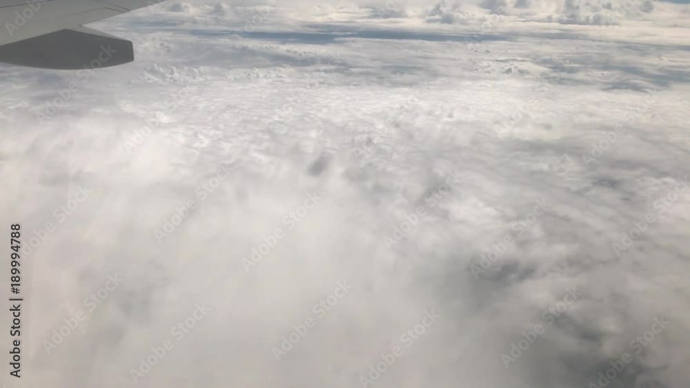 clouds through aeroplane window clouds through aeroplane window