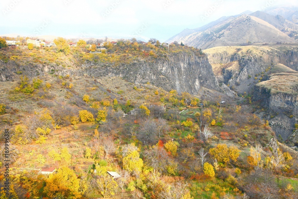 The autumn season in Yerevan city ,Armenia