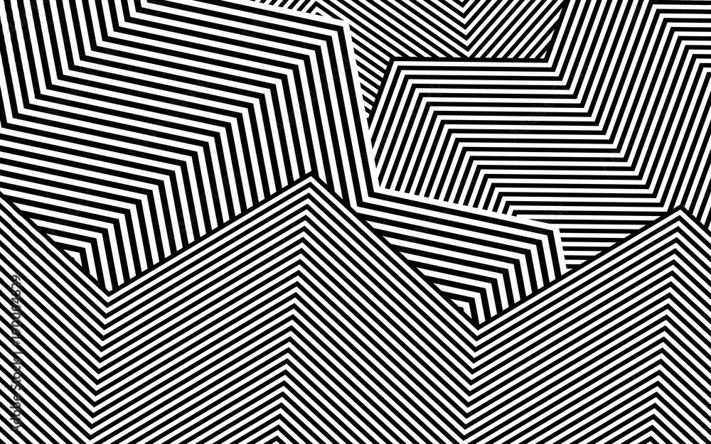 Zebra Design Black and White Stripes Vector