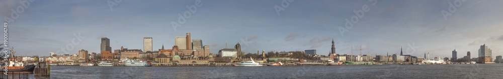 Panorama of Hamburg / Hafencity / St. Pauli