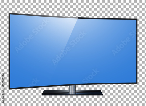 TV. 4k Ultra HD screen, led tv isolated transparancy background