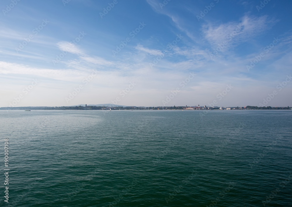 Landscape of the Lake Constance in Switzerland in summer
