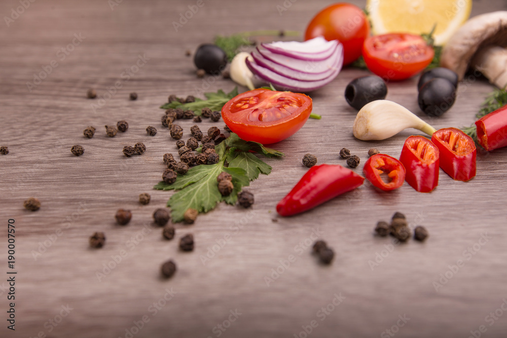 Healthy food background / studio photo of different fruits and vegetables on wooden table. Copy space. High resolution product
Healthy food background / studio photo of different fruits and vegetables on wooden table. Copy space. High resolution product