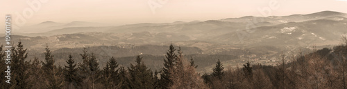 Sudety wschodnie - panorama photo