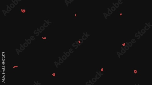 colorful funky scribble patterns - stop motion loop background