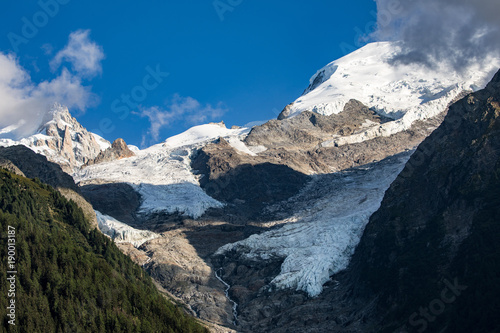 Glacier massif Mt Blanc