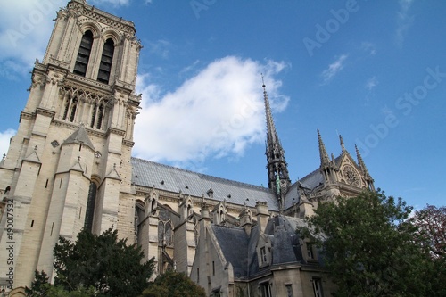 Notre Dame Cathedral located in Paris, France