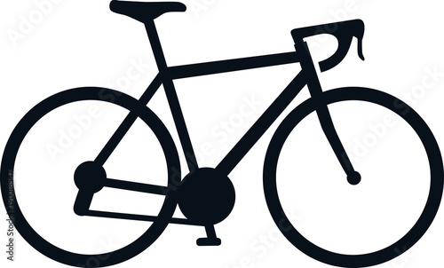 Racing bike icon photo