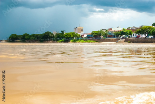 View of Ciudad Bolivar from the Oriniko River, Venezuela