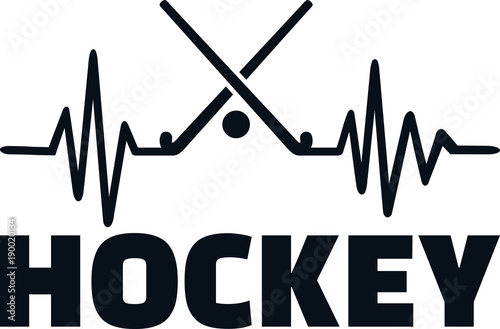 Field hockey heartbeat line