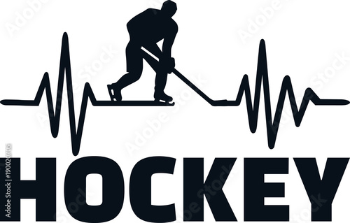 Hockey heartbeat line