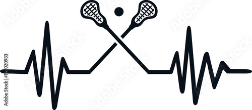 Lacrosse heartbeat line
