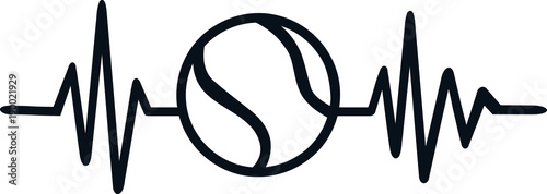 Tennis heartbeat line
