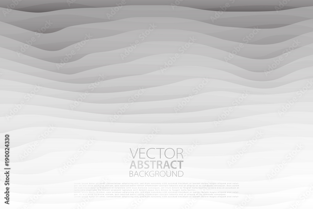 Vector abstract background. Layered effect backdrop. Minimalistic texture with wavy motif. Banner, flyer, cover template design. Vector abstract background. Layered effect backdrop. Minimalistic texture with wavy motif. Banner, flyer, cover template design.