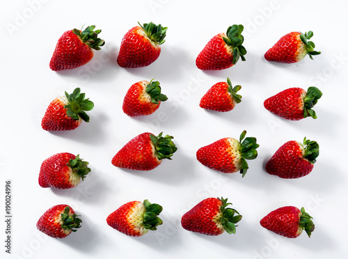 background of juicy ripe organic strawberries