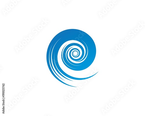 Water Wave symbol and icon Logo Template