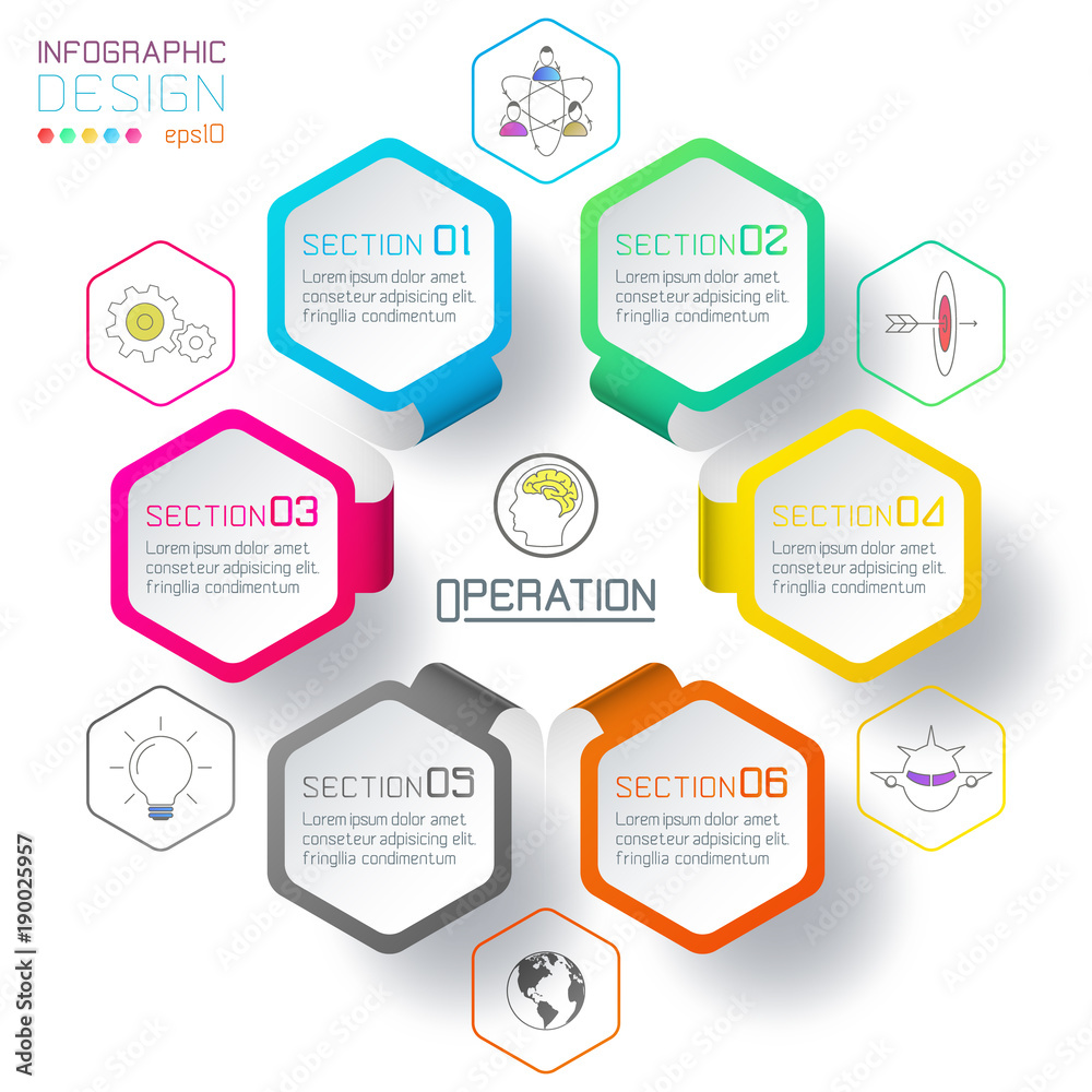 Business hexagon labels shape infographic circles bar. Business hexagon labels shape infographic circles bar.