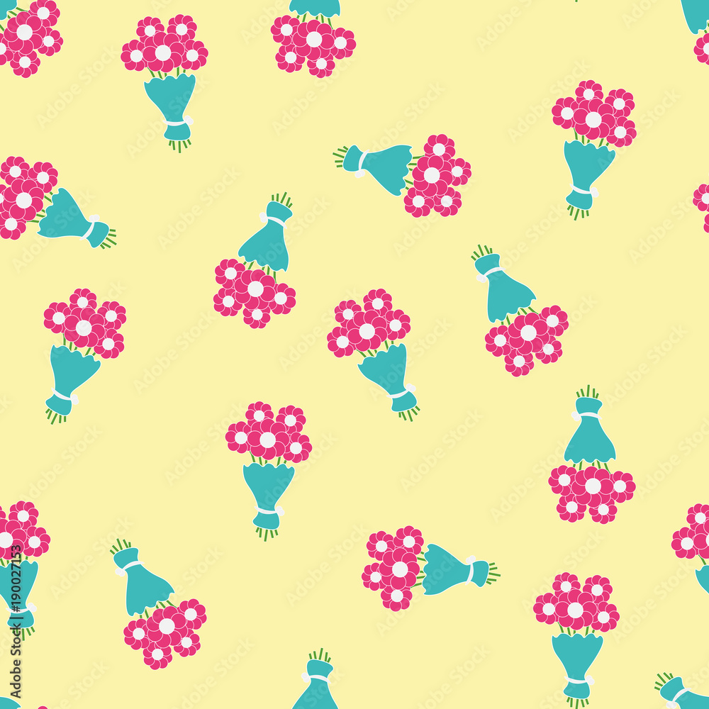 Background flowers bouquet pattern design. Background flowers bouquet pattern design.