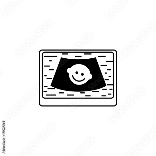 child on the Digital Ultrasonic Diagnostic icon. Element of medical instruments icons. Premium quality graphic design icon. Signs, outline symbols collection icon for websites