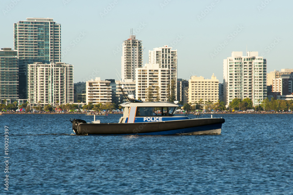 Fototapeta premium Police Patrol Ship