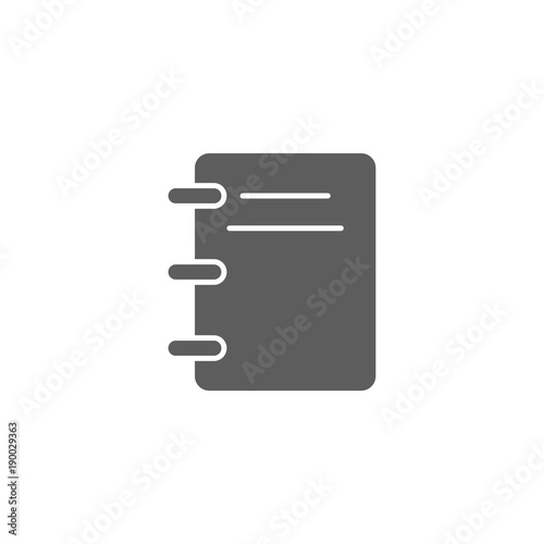 notebook icon. Element of education icon. Premium quality graphic design icon. Signs, outline symbols collection icon for websites, web design, mobile app